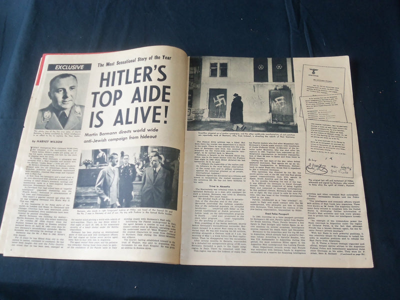 1960 APRIL THE NATIONAL POLICE GAZETTE MAGAZINE - ADOLF HITLER - B 5697