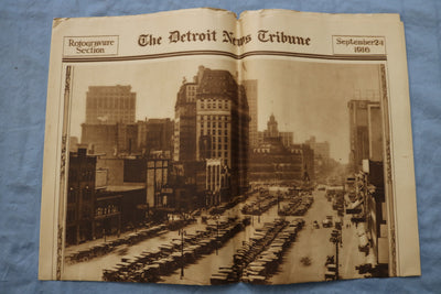 1916 SEP 24 THE DETROIT NEWS TRIBUNE ROTOGRAVURE SECTION- THOMAS EDISION - K 324