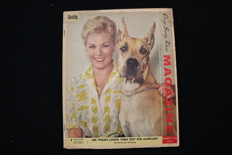 1960 NOVEMBER 13 CHICAGO SUNDAY TRIBUNE MAGAZINE - KIM NOVAK COVER - E 26191