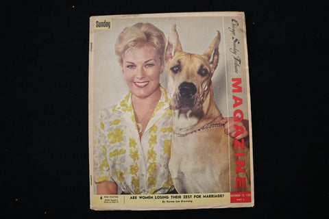 1960 NOVEMBER 13 CHICAGO SUNDAY TRIBUNE MAGAZINE - KIM NOVAK COVER - E 26191