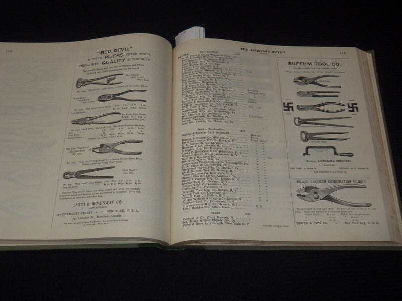 1912 THE ASSISTANT BUYER CATALOG - SULLIVAN SYSTEM INC. - TOOLS - KD 5403C