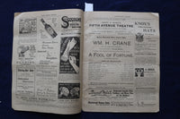 1896-1898 FIFTH AVE THEATRE PROGRAMS - LOT OF 2 - K 1675