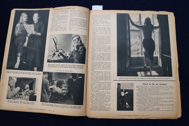 1956 JUNE 17 WASHINGTON STAR MAGAZINE - CHRIS WHITE - ELVIS PRESLEY - E 23340