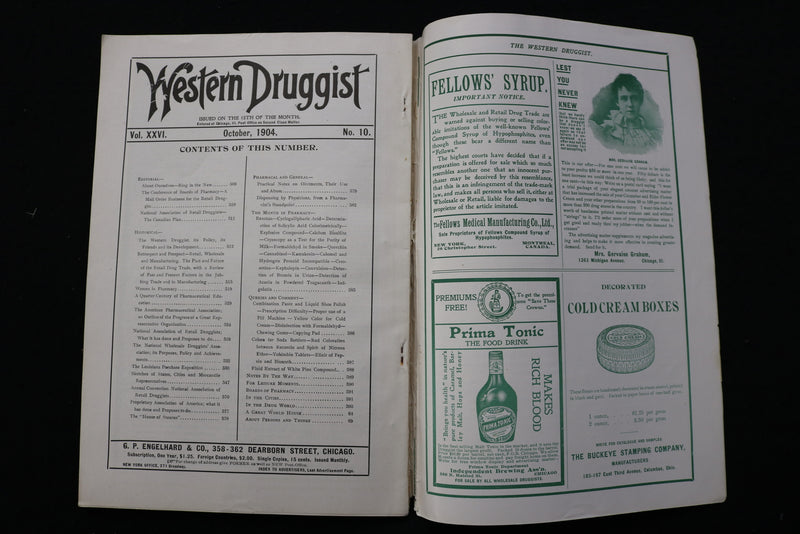 1904 OCTOBER THE WESTERN DRUGGIST - SILVER ANNIVERSARY # - COCA-COLA AD - K 2429