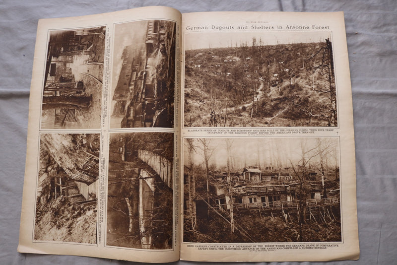 1919 FEB 20 MID-WEEK PICTORIAL MAGAZINE SECTION - THE ARGONNE BATTLE - NP 9251