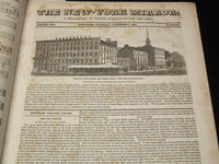 1830-1831 NEW YORK MIRROR AND LADIES GAZETTE BOUND VOLUME NO. 8 - KD 4675I