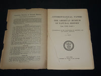 1917-1933 ANTHROPOLOGICAL PAPERS - NATURAL HISTORY LOT OF 5 ISSUES - WR 336D