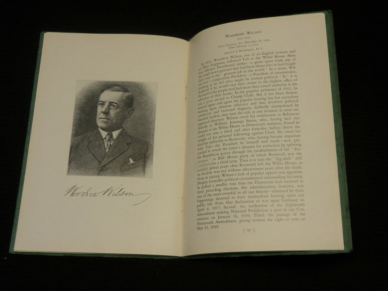 1932 THIRTY ONE PRESIDENTS SOFTCOVER BOOK - EDWARD JEROME VOGELER - J 7077