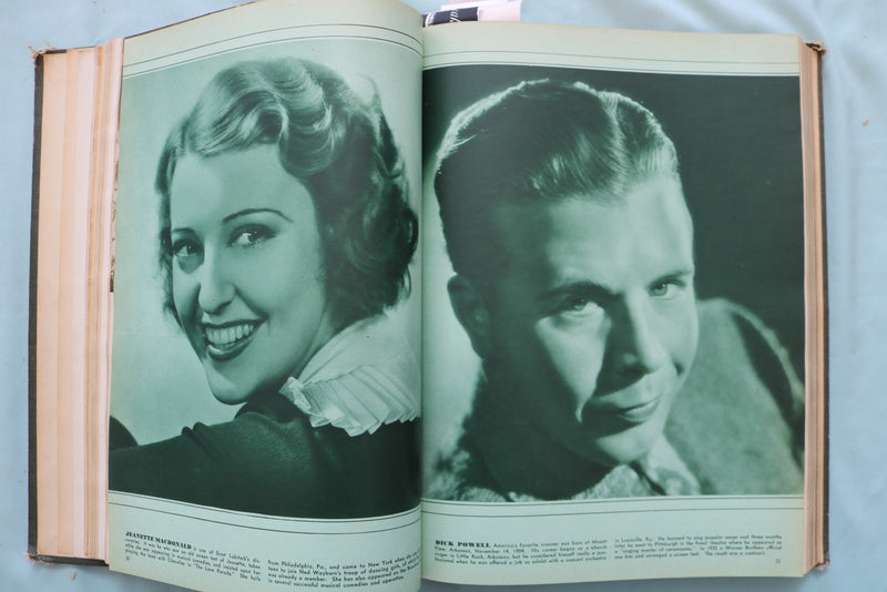 1934 MAR-AUG SCREEN ROMANCES MAGAZINE BOUND VOLUME -DIETRICH-HARLOW - KD 9684