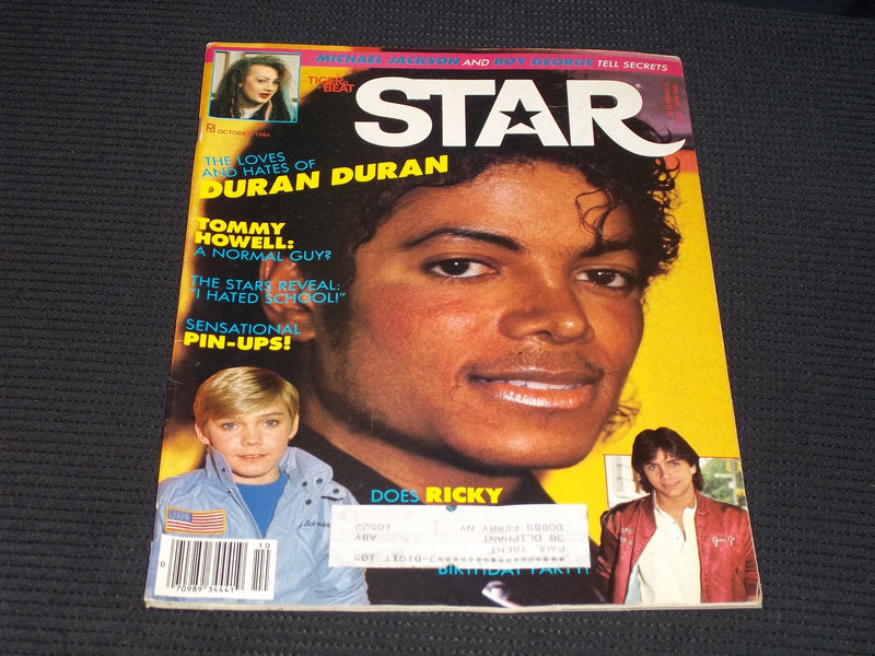 1984 OCTOBER TIGER BEAT STAR MAGAZINE - MICHAEL JACKSON FRONT COVER - E 14405