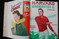 1952 HARVARD FOOTBALL PROGRAMS - BOUND VOLUME - KD 9570