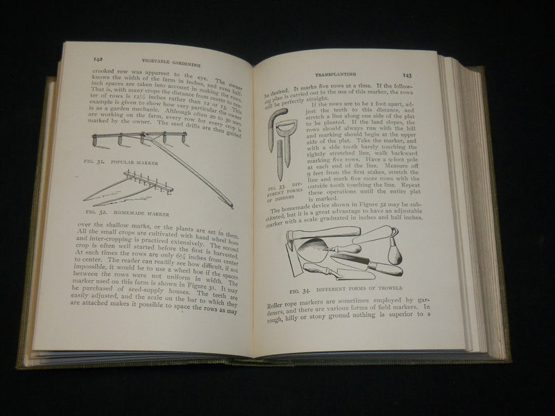 1918 VEGETABLE GARDENING HARDCOVER BOOK BY RALPH L. WATTS - KD 6546