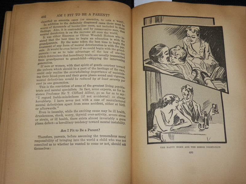1938 EUGENICS AND SEX HARMONY HARDCOVER BOOK BY HERMAN RUBIN - KD 7522