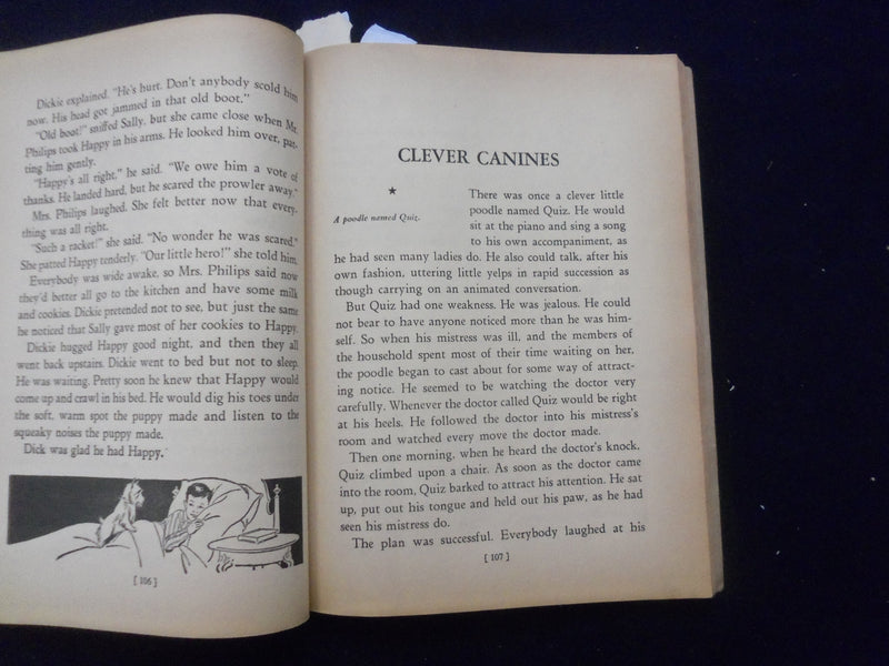 1946 BIG BIG FAVORITE STORIES - DOG STORIES-BLACK BEAUTY SOFTCOVER BOOK- KD 8493