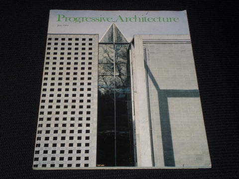 1984 JULY PROGRESSIVE ARCHITECTURE MAGAZINE - SUBSIDIZED HOUSING COVER - E 4087