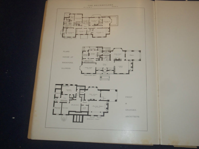 1907 FEBRUARY THE BRICKBUILDER MAGAZINE - AN ARCHITECTURAL MONTHLY - ST 528P