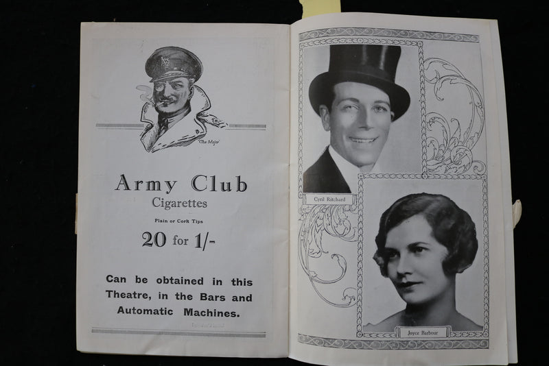 1920'S R.S.V.P. VAUDEVILLE THEATRE PROGRAM - K 1852