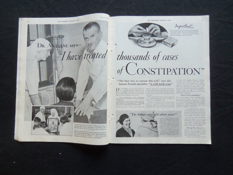1933 FEBRUARY 18 THE SATURDAY EVENING POST MAGAZINE - ILLUSTRATED COVER -SP 1501