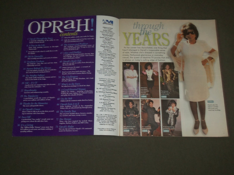 2000 APRIL 25 THE MANY FACES OF OPRAH MAGAZINE - GREAT PHOTOS - J 2659