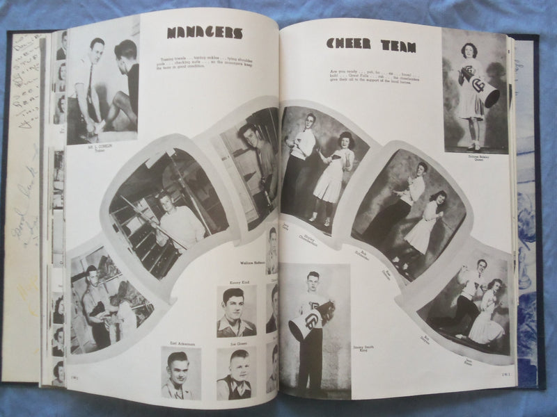 1945 THE ROUNDUP GREAT FALLS HIGH SCHOOL YEARBOOK - GREAT FALLS, MT - YB 3378