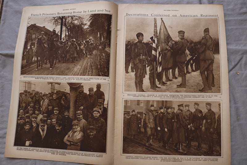 1919 FEB 13 MID-WEEK PICTORIAL MAGAZINE SECTION - PEACE CONFERENCE - NP 9250