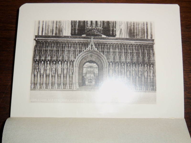 1895 THE NEW HANDBOOK TO YORK MINSTER BY GEO. BENSON - 12 COLLOTYPES - K 1228