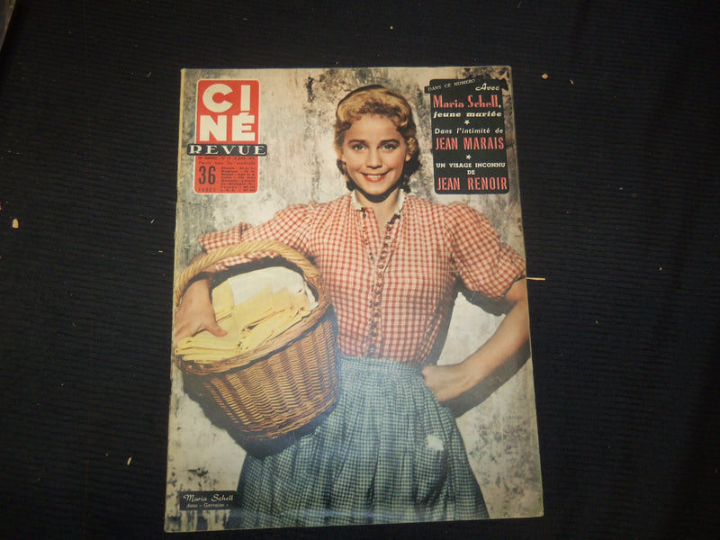 1956 APRIL 6 CINE REVUE FRENCH MAGAZINE - MARIA SCHELL COVER - E 24752