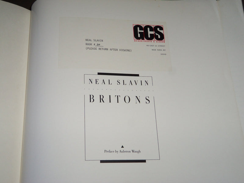 1986 BRITON'S BOOK BY NEAL SLAVIN - SOFTCOVER - GREAT PHOTOS - B 4578