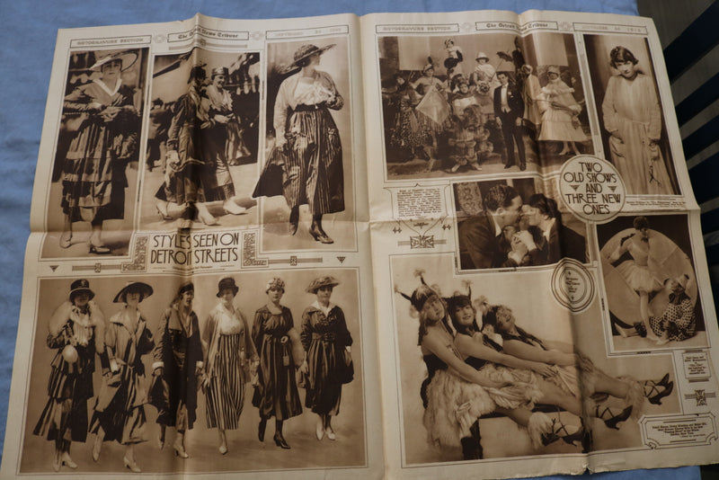 1916 SEP 24 THE DETROIT NEWS TRIBUNE ROTOGRAVURE SECTION- THOMAS EDISION - K 324