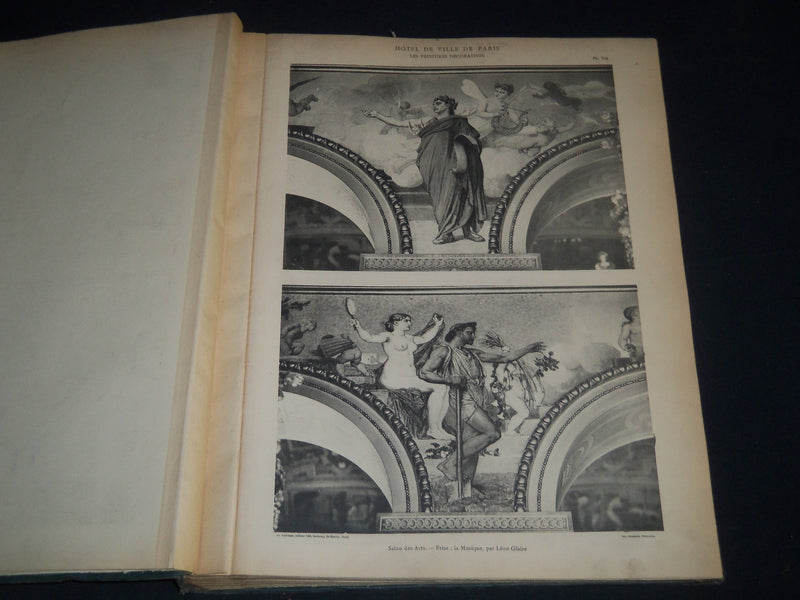 1800'S HOTEL DE VILLE DE PARIS LES PEINTURES DECORATIVES VOLUME 1 & 2 - Z 168