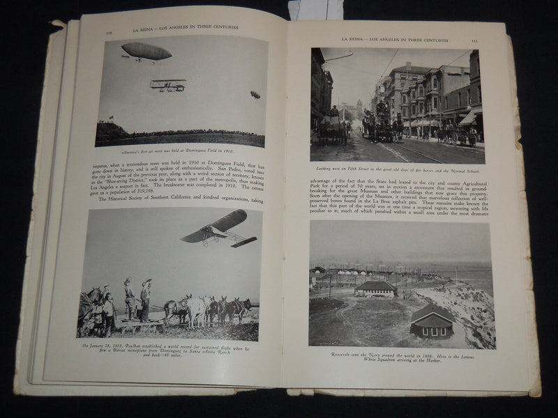 1929 LA REINA - LOS ANGELES IN THREE CENTURIES BOOK - 40TH ANNIVERSARY - J 8710