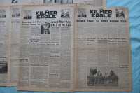 1953-1954 THE KILMER EAGLE NEWSPAPER - CAMP KILMER, NJ - LOT OF 16 - NP 9059