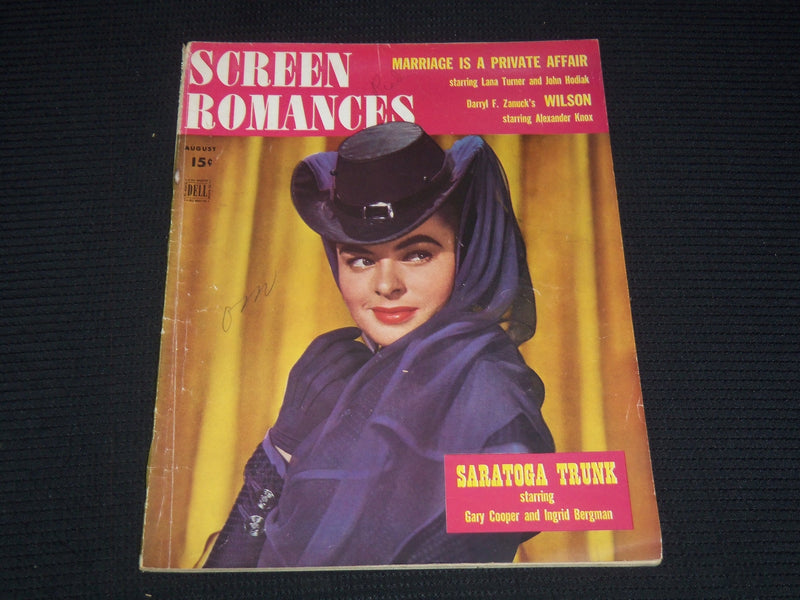 1944 AUGUST SCREEN ROMANCES MAGAZINE - INGRID BERGMAN - E 16364