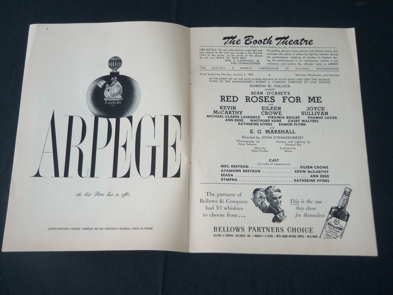 1950-1956 PLAYBILL PROGRAMS LOT OF 9 - ETHEL MERMAN - REX HARRISON - J 3892
