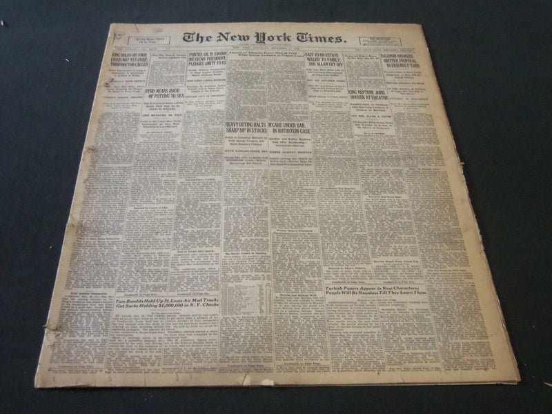 1928 DECEMBER 1 NEW YORK TIMES - M'CABE UNDER BAIL IN ROTHSTEIN CASE - NT 6457