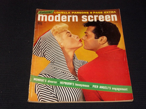 1955 JANUARY MODERN SCREEN MAGAZINE - JANET LEIGH & TONY CURTIS - E 1835