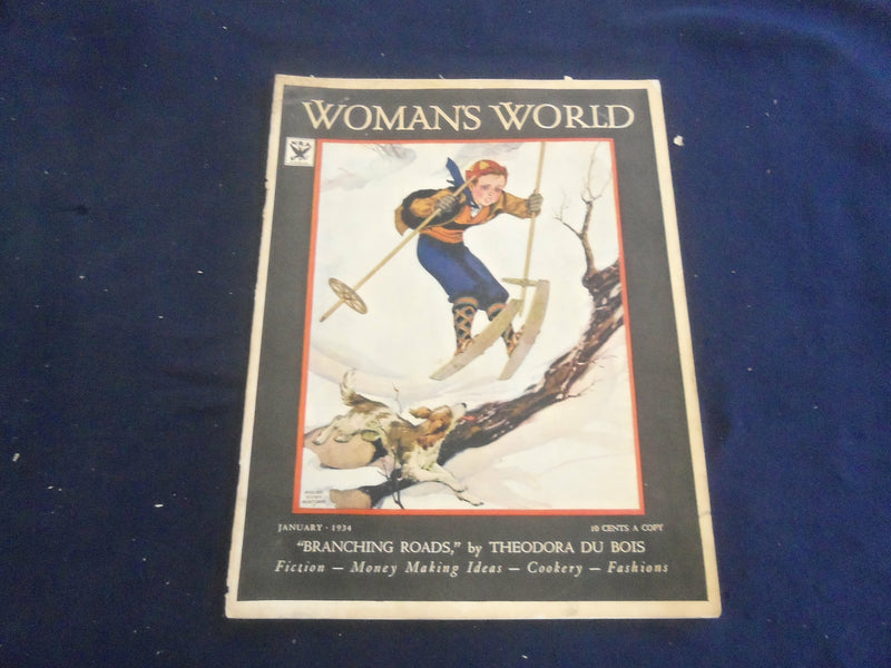 1934 JAN WOMAN'S WORLD MAGAZINE - NICE ILLUSTRATIONS, STORIES & ADS - ST 1240Q