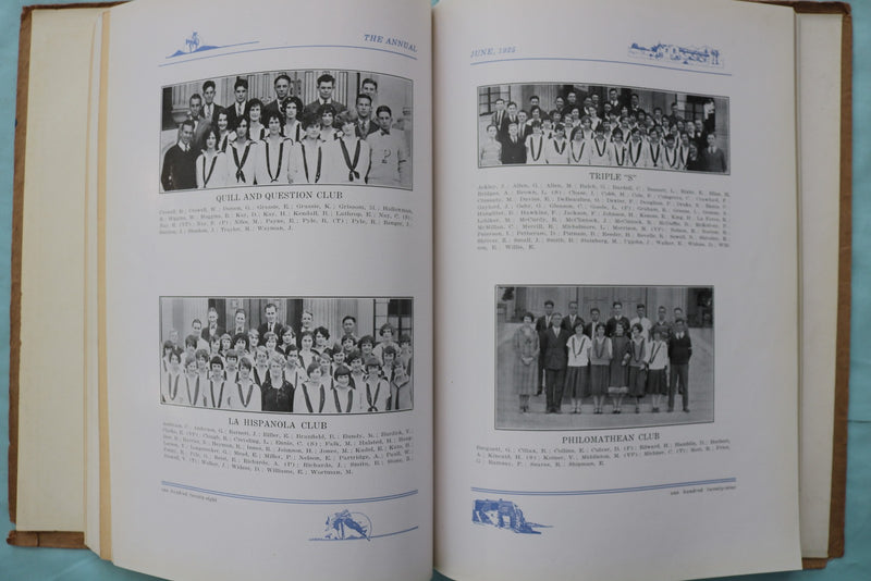 1925 THE ANNUAL PASADENA HIGH SCHOOL YEARBOOK - PASADENA, CA -SOFTCOVER- YB 3594