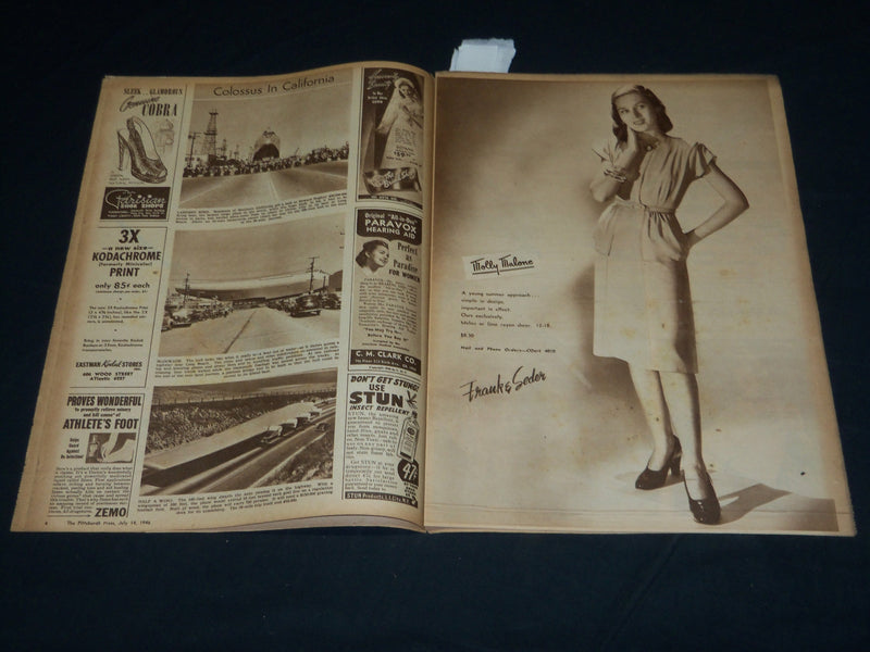 1946 JULY 14 THE PITTSBURGH PRESS SUNDAY ROTO SECTION - JEWELRY - NP 4477