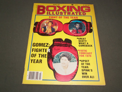 1979 MARCH BOXING ILLUSTRATED MAGAZINE- HOLMES-NORTON FIGHT OF THE YEAR -SP 9772