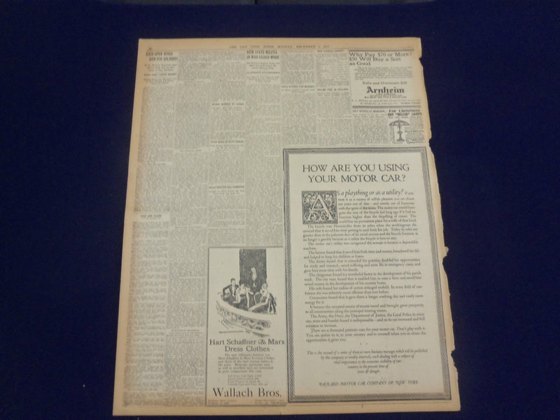 1917 DECEMBER 3 NEW YORK TIMES - BRITISH FALL BACK FROM MASNIERES - NT 8250