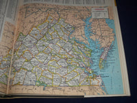 1969 HAMMOND'S MEDALLION WORLD ATLAS - GREAT COLOR MAPS - 11.5