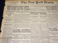 1920 FEBRUARY 13 NEW YORK TIMES - PROSECUTE SOCIALISTS NEWTON DEMANDS - NT 7869