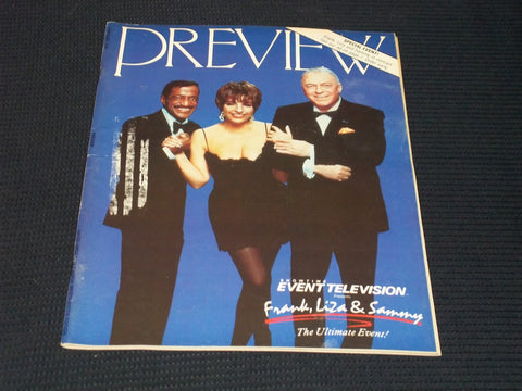 1989 FEBRUARY PREVIEW MAGAZINE - FRANK LIZ & SAMMY FRONT COVER - E 15424