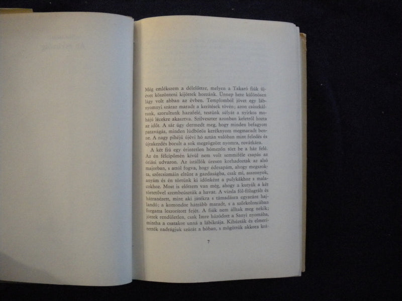 1967 ISZONY HARDCOVER BOOK BY NEMETH LASZLO - HUNGARIAN TEXT - KD 8100