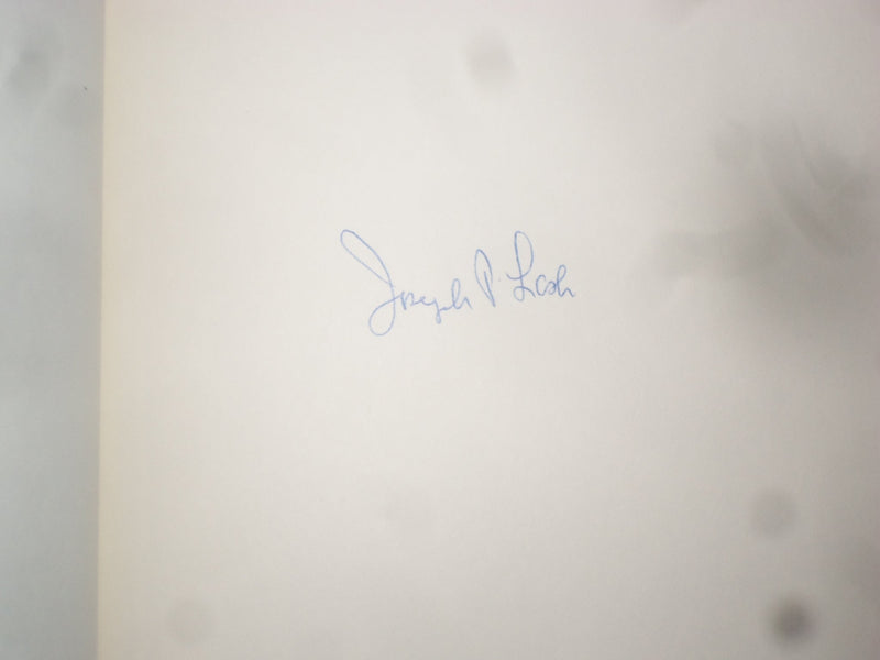 1984 A WORLD OF LOVE HARDCOVER BOOK BY JOSEPH LASH- SIGNED 1ST EDITION - KD 8979