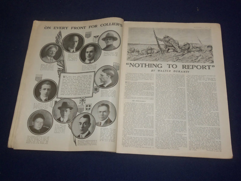 1917 OCTOBER 6 COLLIER'S MAGAZINE - THE EMERGING MR. BAKER - ST 6721