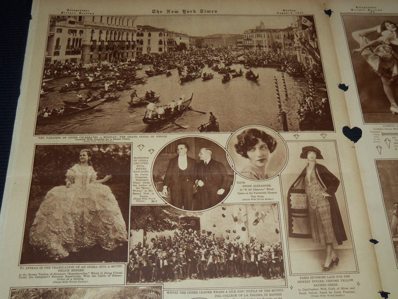 1925 AUGUST 9 NEW YORK TIMES PICTURE SECTION - CHARLIE CHAPLIN - NT 9486