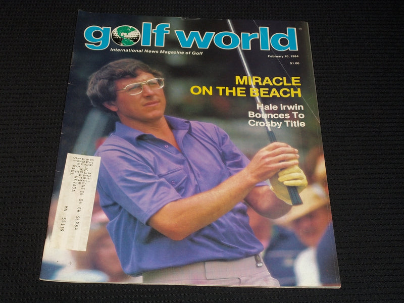 1984 FEBRUARY 10 GOLF WORLD MAGAZINE - HALE IRWIN FRONT COVER - E 6846