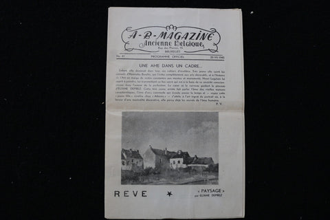 1945 A-B-MAGAZINE ANCIENNE BELGIQUE PROGRAMME - FRENCH - K 2799